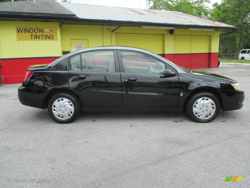 2003 ION 2 Sedan - Black / Tan photo #2