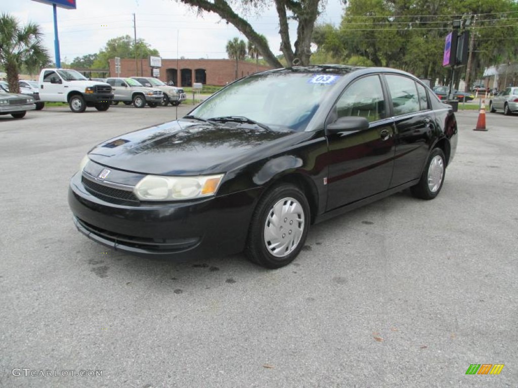 2003 ION 2 Sedan - Black / Tan photo #7