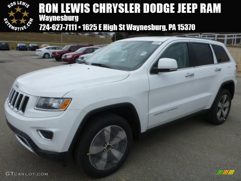 2014 Grand Cherokee Limited 4x4 - Bright White / New Zealand Black/Light Frost photo #1