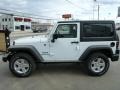 2014 Bright White Jeep Wrangler Sport 4x4  photo #2