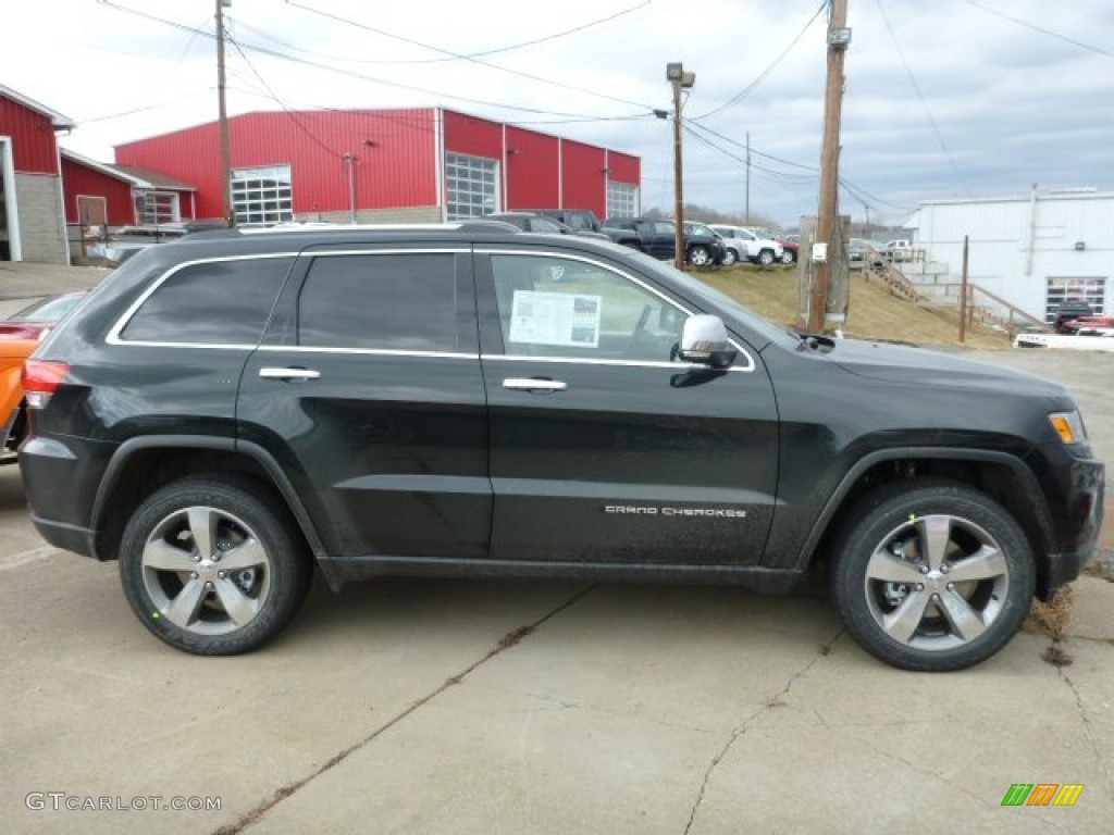 2014 Grand Cherokee Limited 4x4 - Black Forest Green Pearl / New Zealand Black/Light Frost photo #6