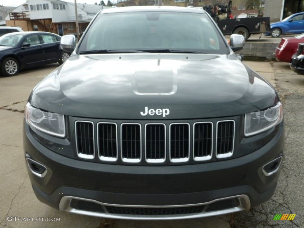 2014 Grand Cherokee Limited 4x4 - Black Forest Green Pearl / New Zealand Black/Light Frost photo #8