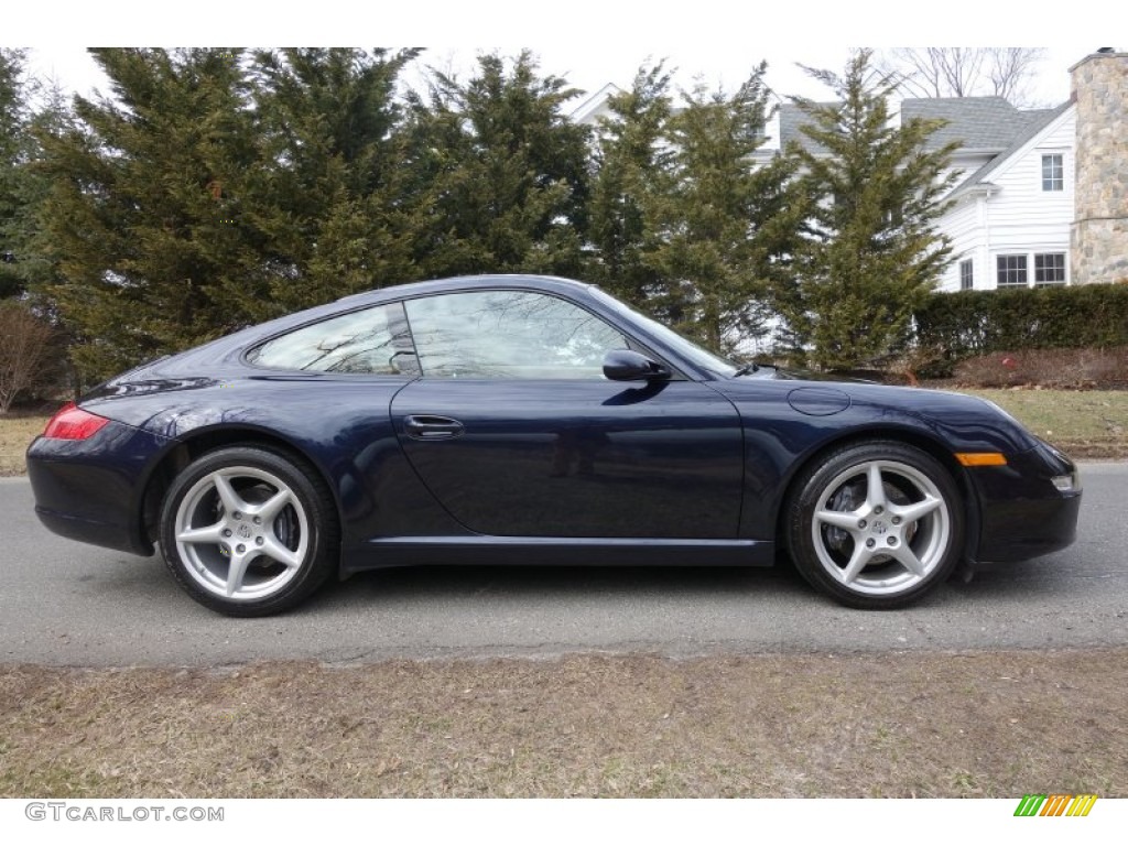 2008 911 Carrera Coupe - Midnight Blue Metallic / Sand Beige photo #7