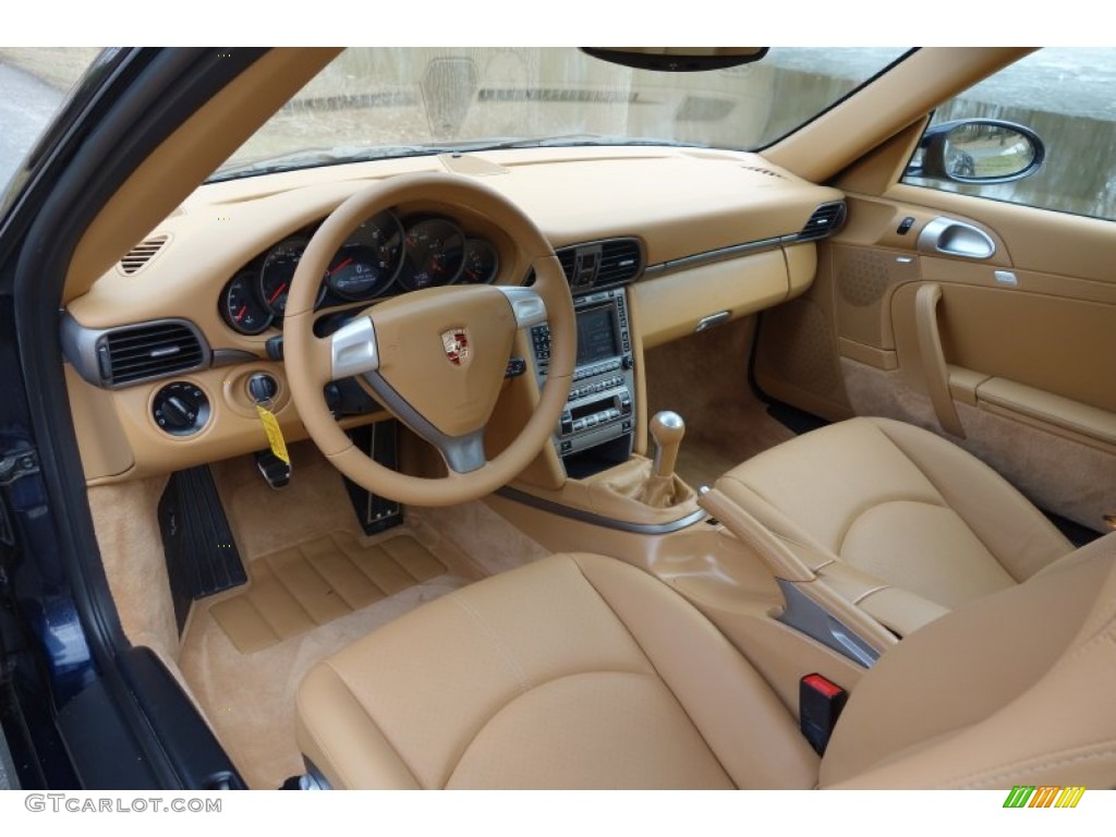 2008 911 Carrera Coupe - Midnight Blue Metallic / Sand Beige photo #10