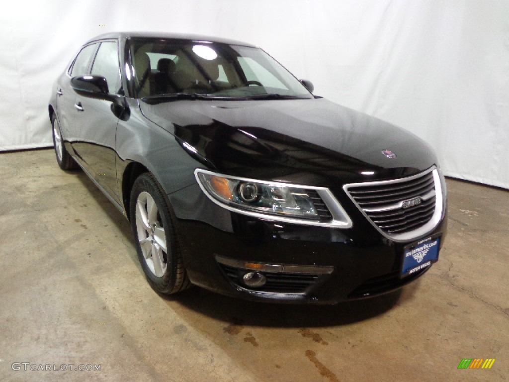 2011 9-5 Turbo4 Sedan - Black / Jet Black photo #1