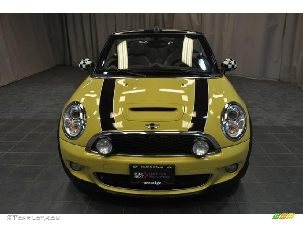 2009 Cooper S Convertible - Interchange Yellow / Black/Yellow photo #3
