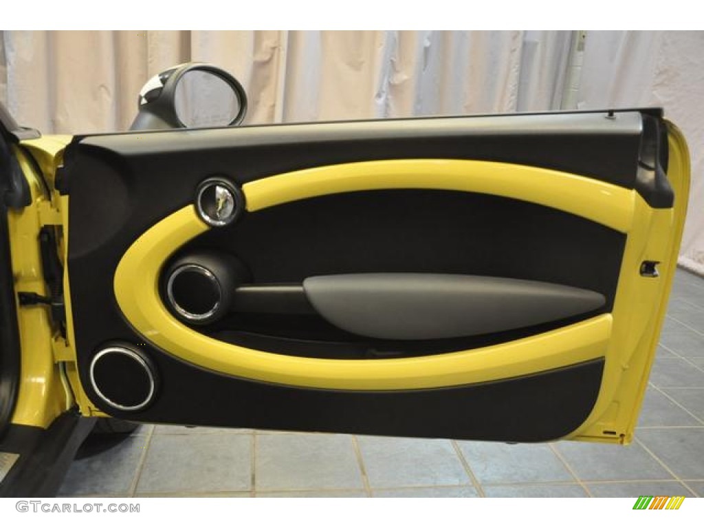 2009 Cooper S Convertible - Interchange Yellow / Black/Yellow photo #7