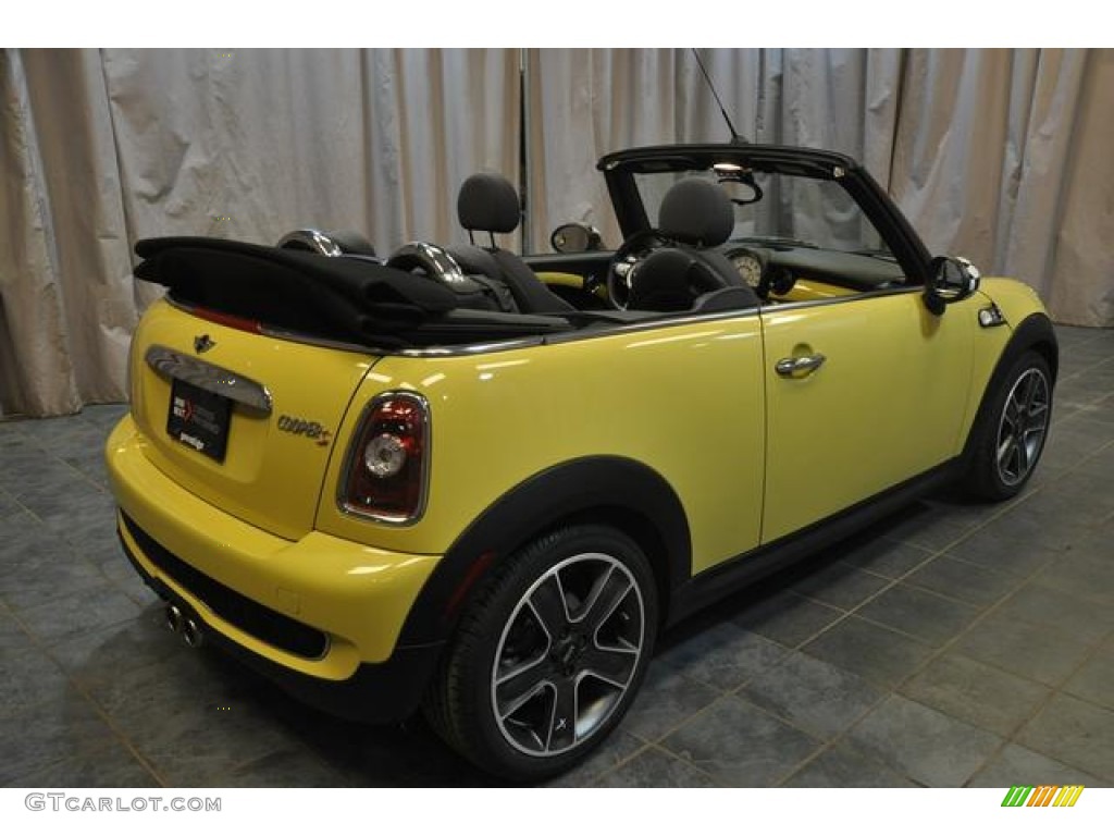 2009 Cooper S Convertible - Interchange Yellow / Black/Yellow photo #15