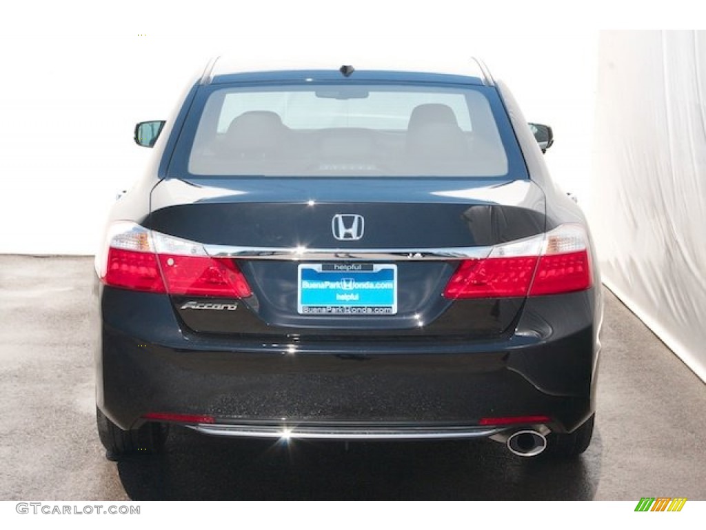 2014 Accord EX-L Sedan - Crystal Black Pearl / Black photo #6