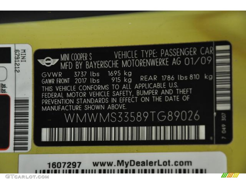 2009 Cooper S Convertible - Interchange Yellow / Black/Yellow photo #23