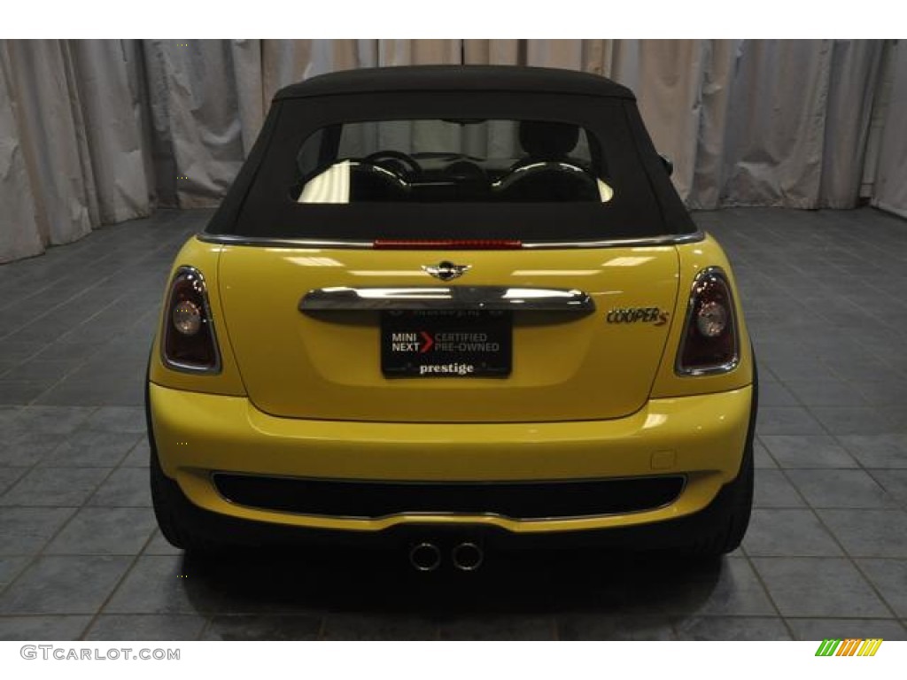 2009 Cooper S Convertible - Interchange Yellow / Black/Yellow photo #30