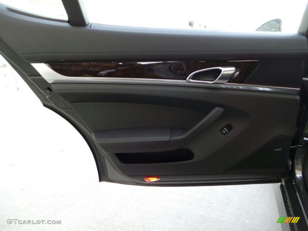 2014 Porsche Panamera Turbo Executive Black Door Panel Photo #91615011