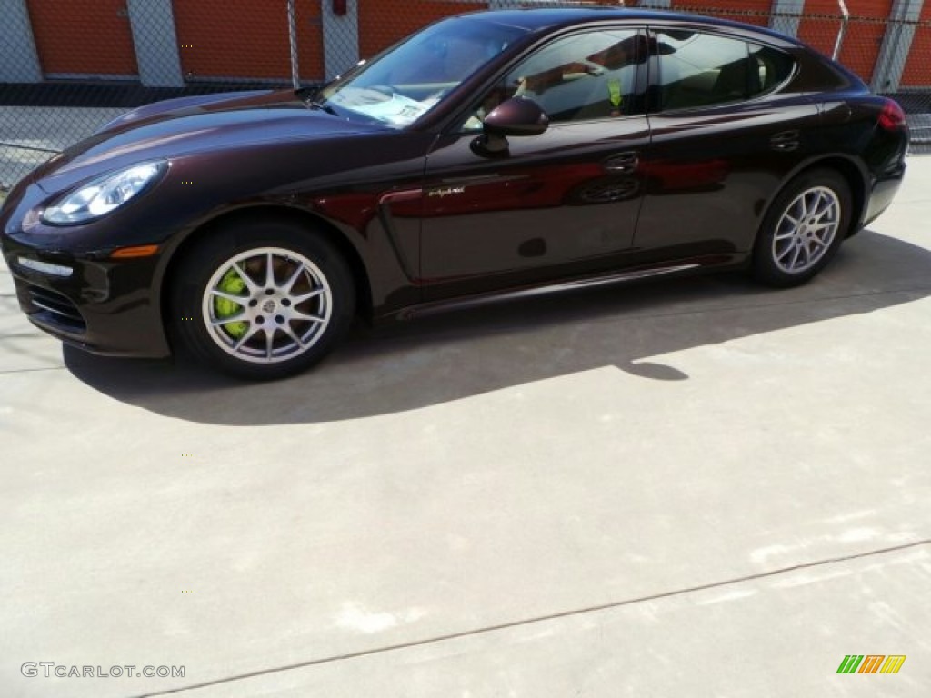 Mahogany Metallic 2014 Porsche Panamera S E-Hybrid Exterior Photo #91615461