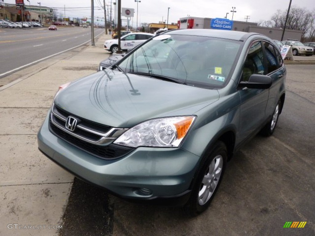 2011 CR-V SE 4WD - Opal Sage Metallic / Ivory photo #3