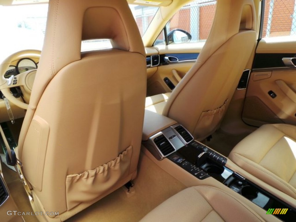 Luxor Beige Interior 2014 Porsche Panamera S E-Hybrid Photo #91615965