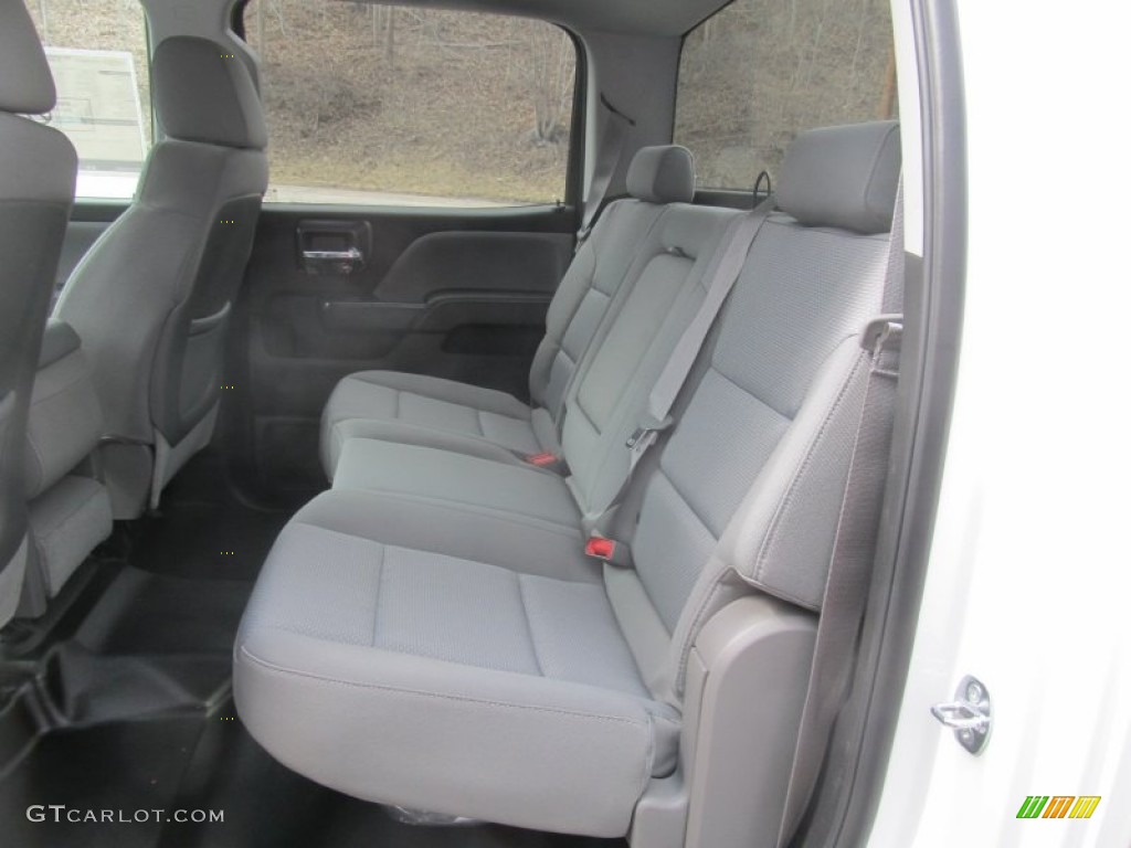 2015 Chevrolet Silverado 2500HD WT Crew Cab 4x4 Rear Seat Photo #91617402