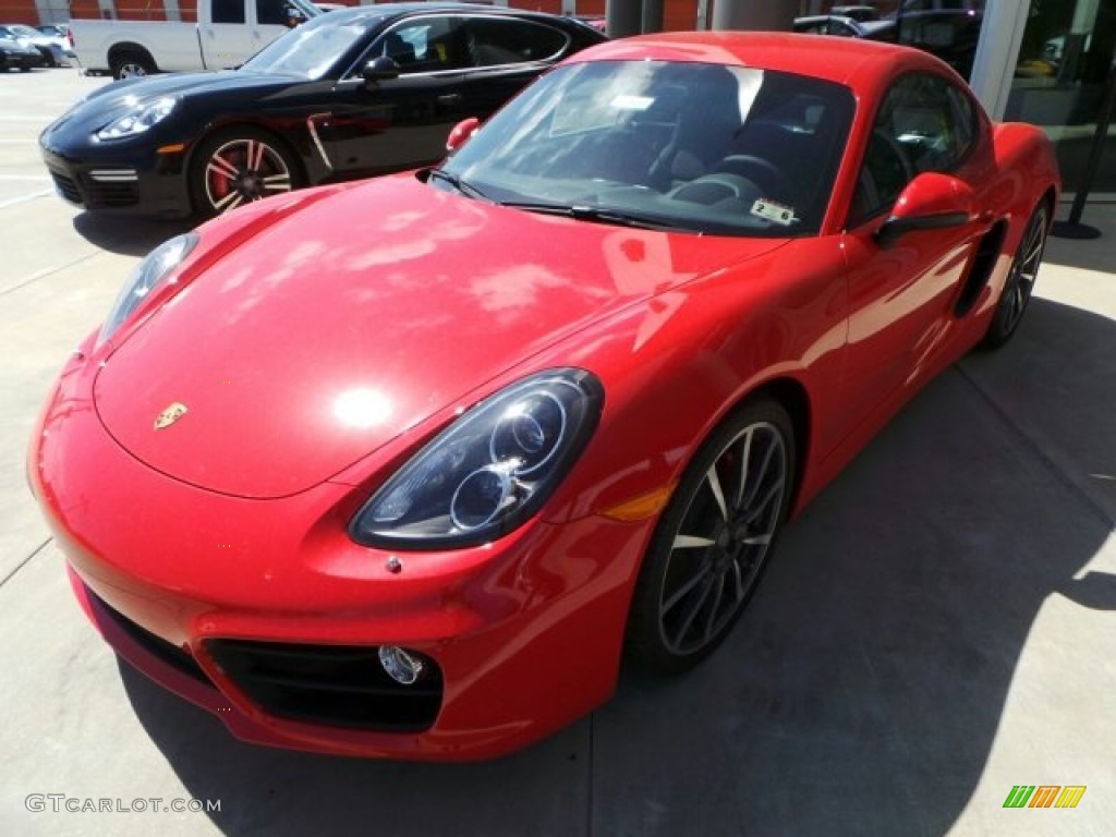 2014 Cayman S - Guards Red / Black photo #3