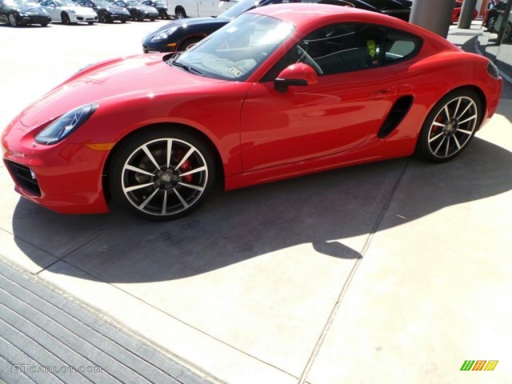 2014 Cayman S - Guards Red / Black photo #4