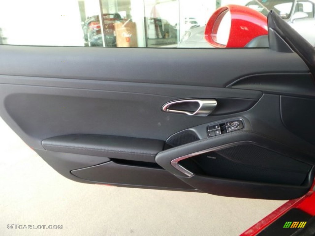 2014 Porsche Cayman S Black Door Panel Photo #91617813