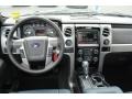 2014 Ford F150 Limited Marina Blue Leather Interior Dashboard Photo