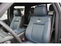2014 Ford F150 Limited Marina Blue Leather Interior Front Seat Photo