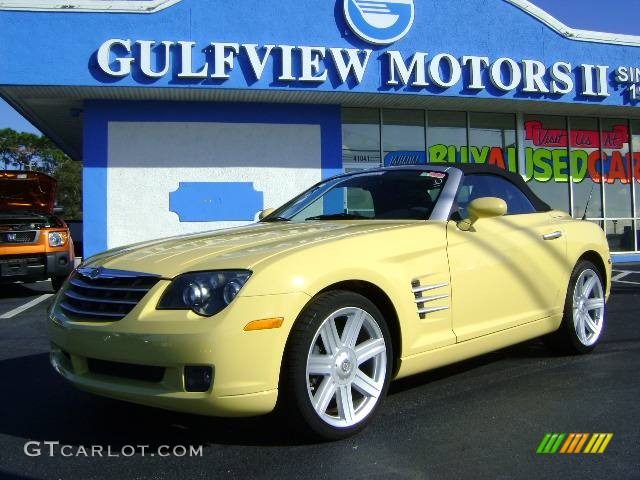 2005 Crossfire Limited Roadster - Classic Yellow Pearlcoat / Dark Slate Grey/Vanilla photo #1