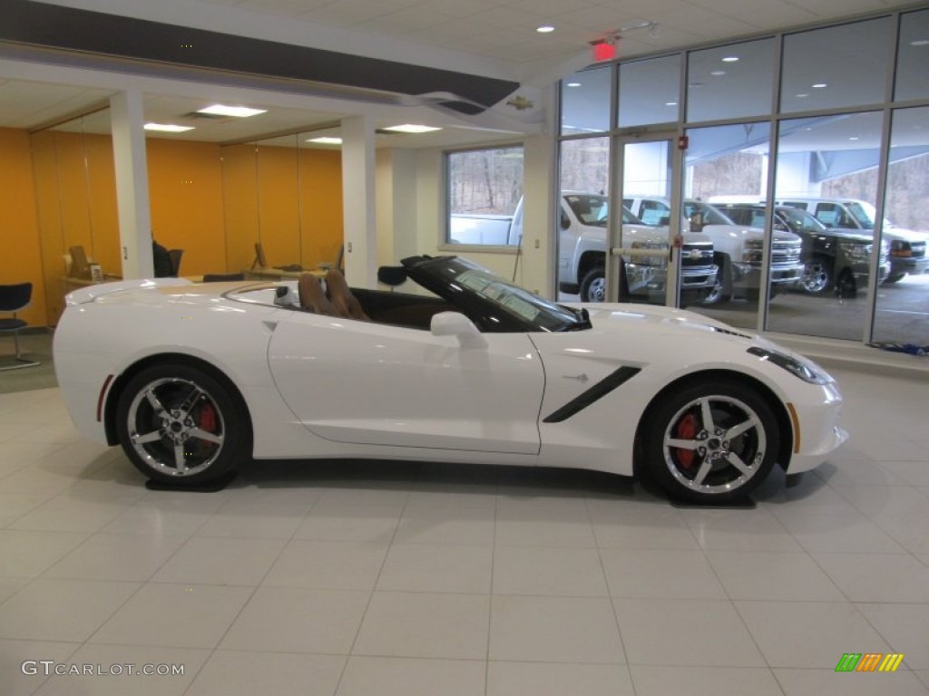 Arctic White 2014 Chevrolet Corvette Stingray Convertible Exterior Photo #91622145
