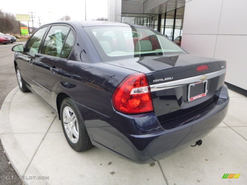 2007 Malibu LS Sedan - Dark Blue Metallic / Titanium Gray photo #3