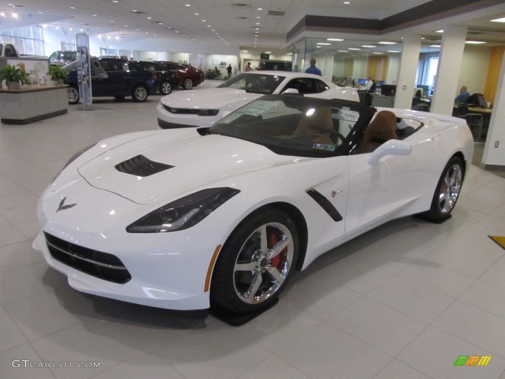 Arctic White 2014 Chevrolet Corvette Stingray Convertible Exterior Photo #91622234