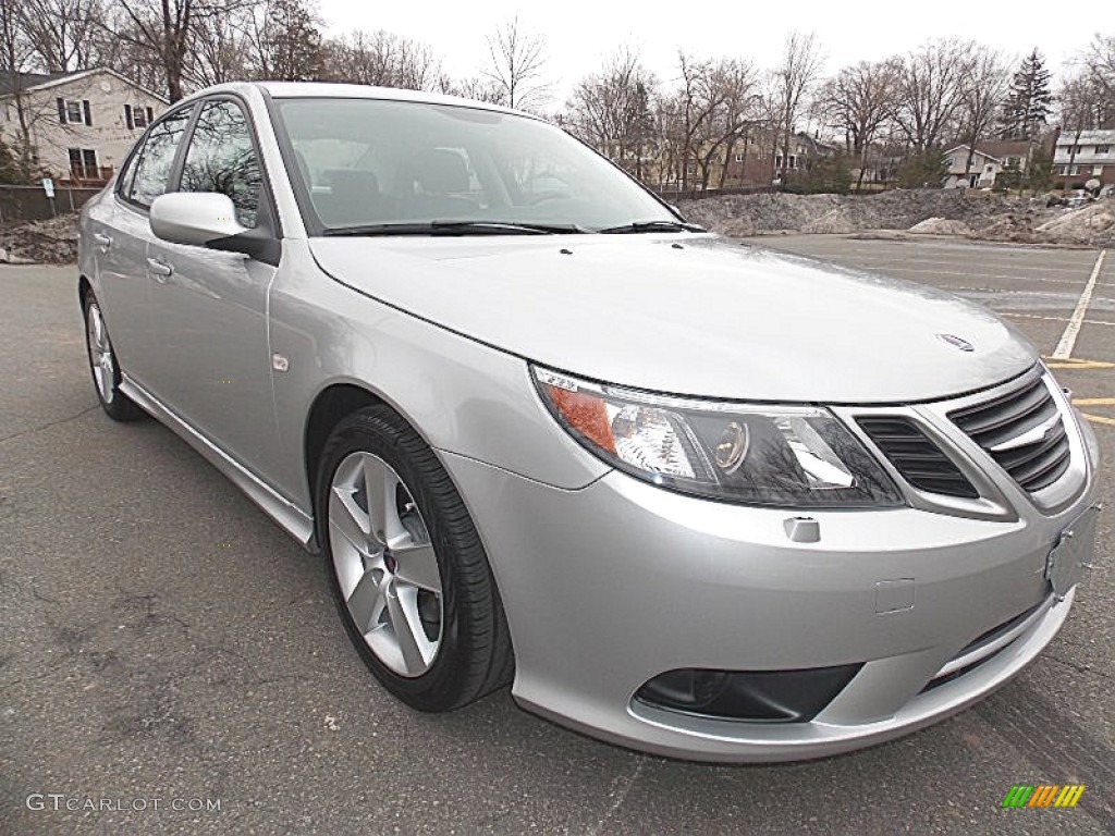 Diamond Silver Metallic 2011 Saab 9-3 2.0T Sport Sedan Exterior Photo #91622261