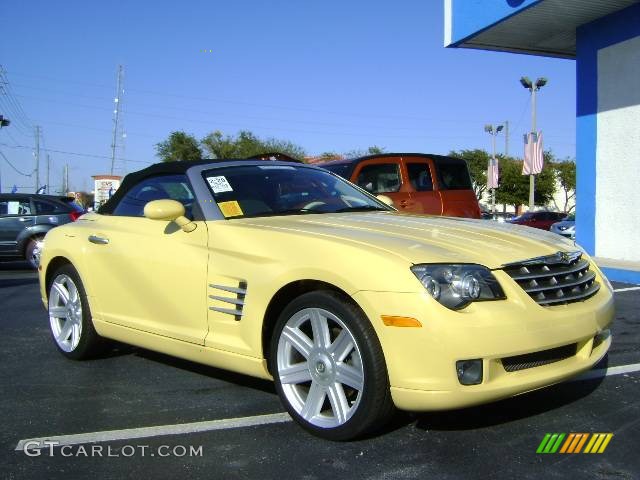 Classic Yellow Pearlcoat 2005 Chrysler Crossfire Limited Roadster Exterior Photo #916224