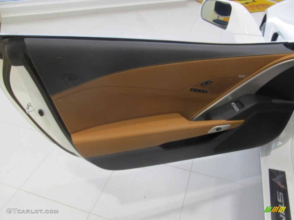2014 Chevrolet Corvette Stingray Convertible Brownstone Door Panel Photo #91622307