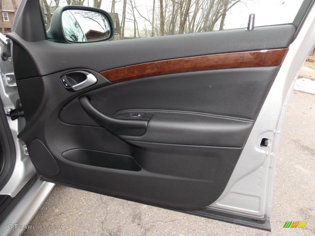 2011 Saab 9-3 2.0T Sport Sedan Black Door Panel Photo #91622496
