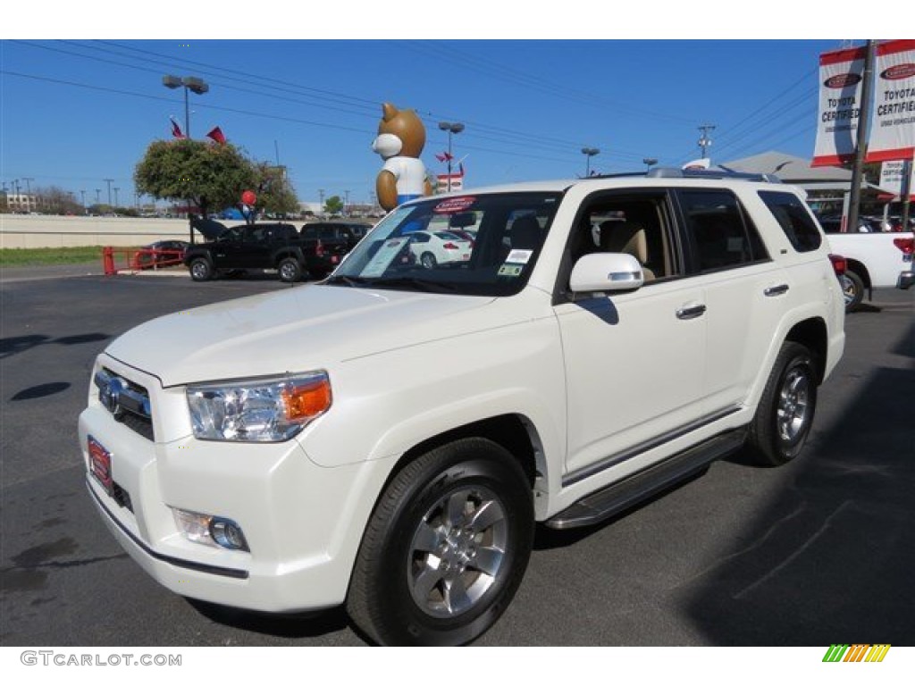 2012 4Runner Limited - Blizzard White Pearl / Black Leather photo #3