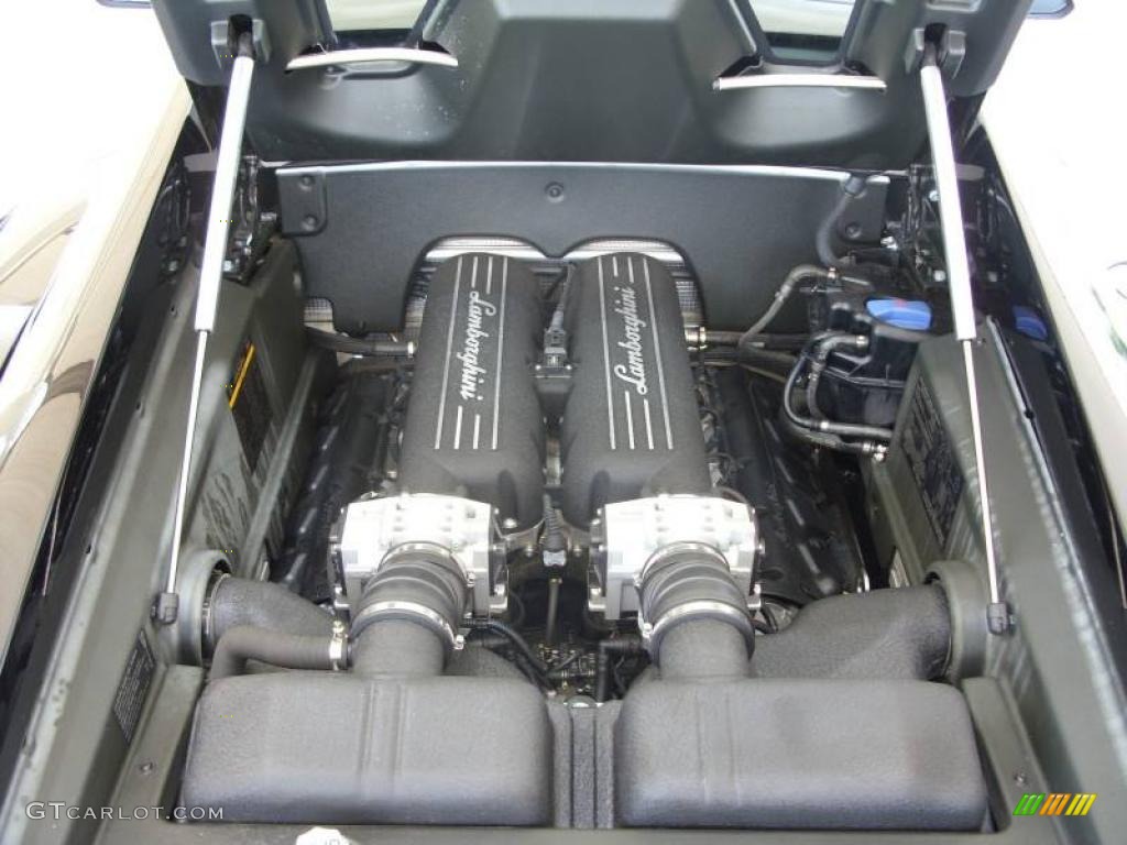 2007 Lamborghini Gallardo Nera Coupe 5.0 Liter DOHC 40-Valve VVT V10 Engine Photo #9162287