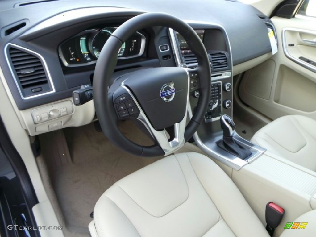 Soft Beige Interior 2015 Volvo XC60 T6 AWD Photo #91625406