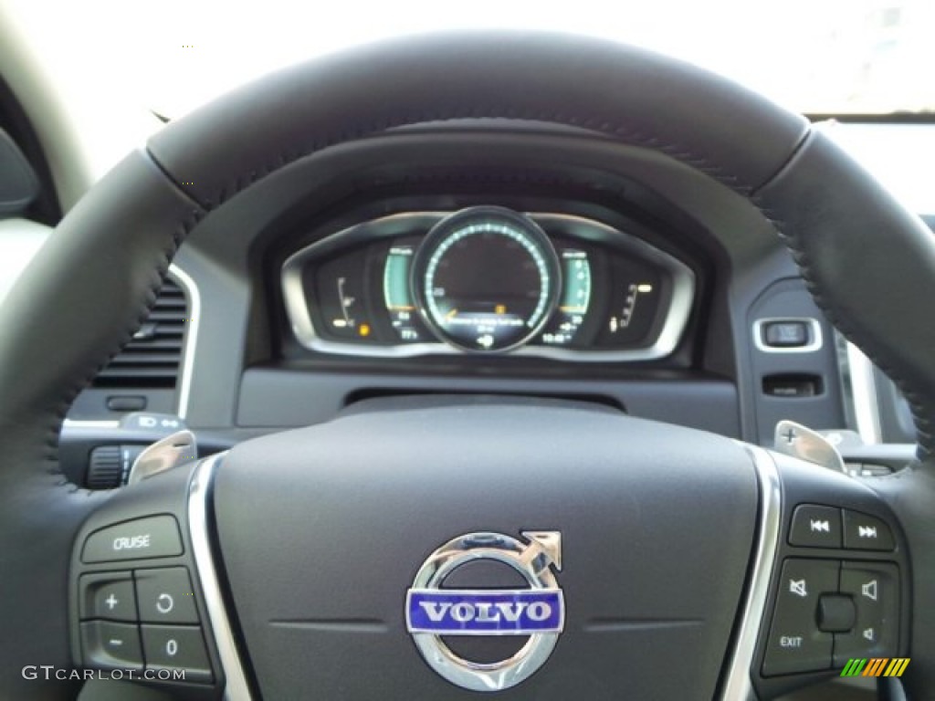 2015 Volvo XC60 T6 AWD Soft Beige Steering Wheel Photo #91625601