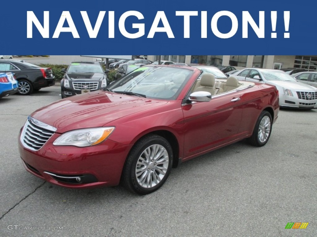 2011 200 Limited Convertible - Deep Cherry Red Crystal Pearl / Black/Light Frost Beige photo #1