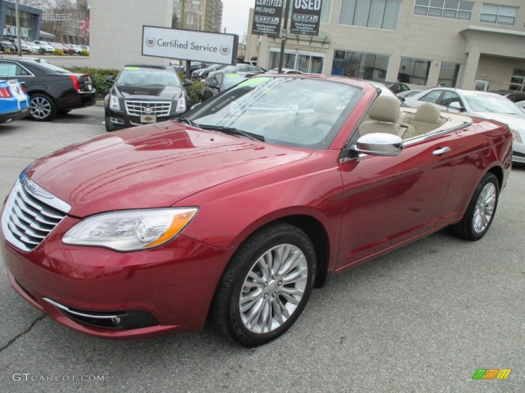 2011 200 Limited Convertible - Deep Cherry Red Crystal Pearl / Black/Light Frost Beige photo #2