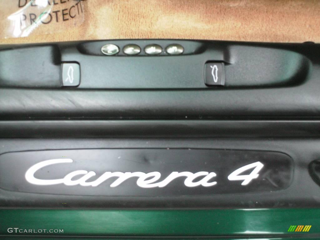 2001 911 Carrera 4 Cabriolet - Rain Forest Green Metallic / Natural Brown photo #51