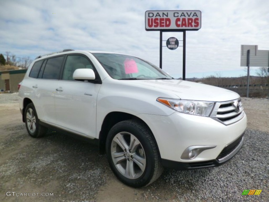 2011 Highlander Limited 4WD - Blizzard White Pearl / Ash photo #1