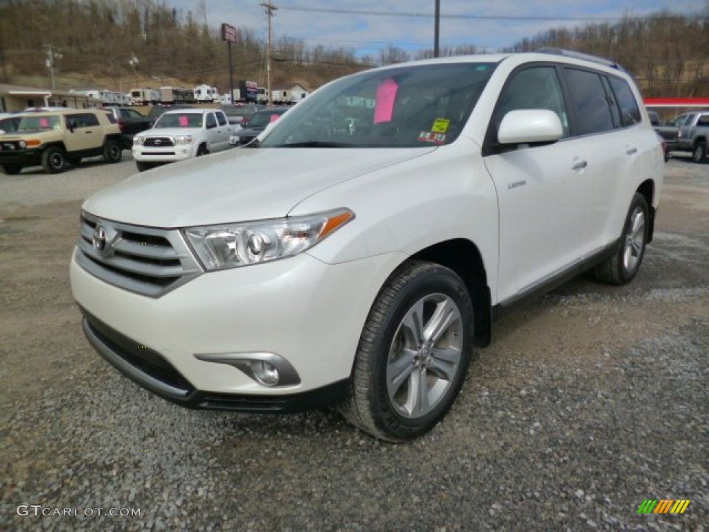 2011 Highlander Limited 4WD - Blizzard White Pearl / Ash photo #2