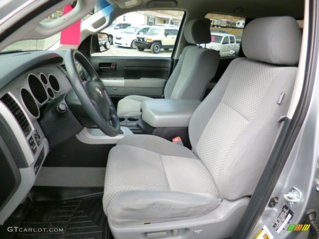 Graphite Gray Interior 2007 Toyota Tundra SR5 Double Cab 4x4 Photo #91630839