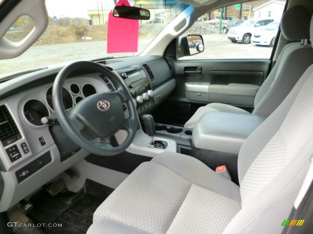 Graphite Gray Interior 2007 Toyota Tundra SR5 Double Cab 4x4 Photo #91630851
