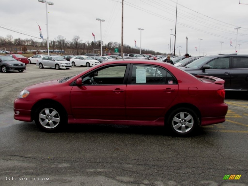 Impulse Red Pearl 2008 Toyota Corolla S Exterior Photo #91631607