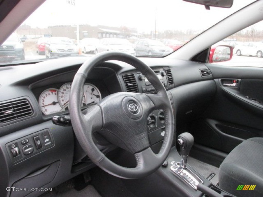 2008 Corolla S - Impulse Red Pearl / Dark Charcoal photo #10