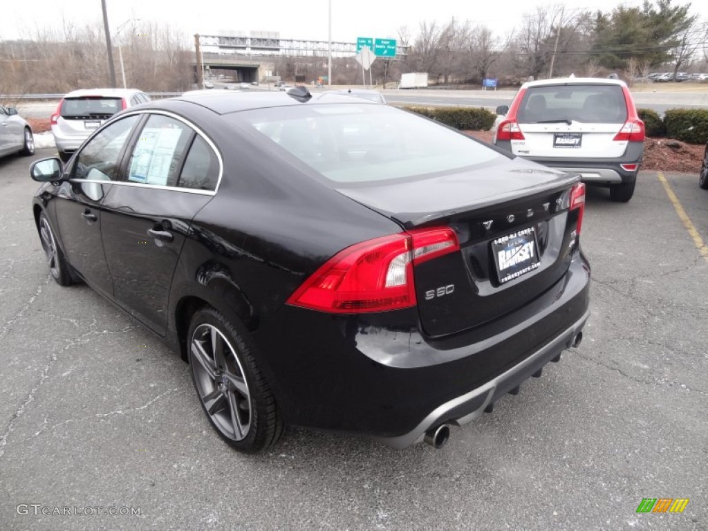 2012 S60 T6 AWD - Black Sapphire Metallic / R-Design Off Black photo #6