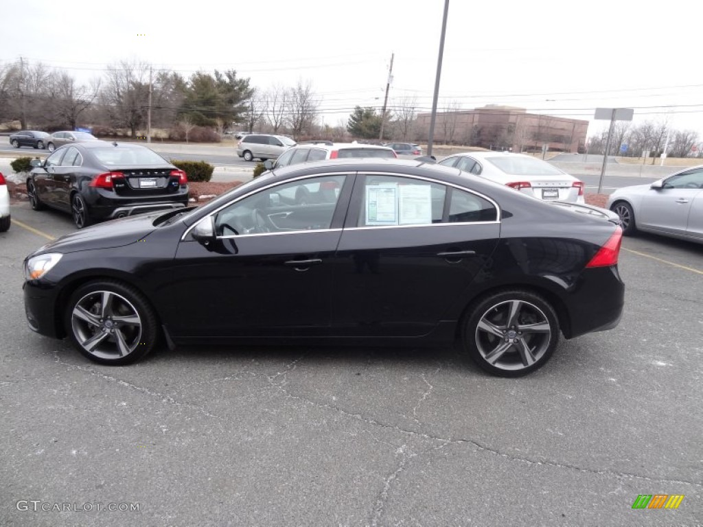 2012 S60 T6 AWD - Black Sapphire Metallic / R-Design Off Black photo #7