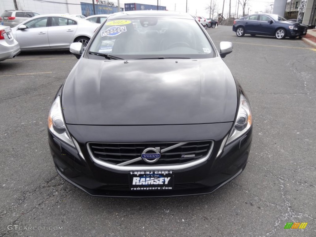 2012 S60 T6 AWD - Black Sapphire Metallic / R-Design Off Black photo #9