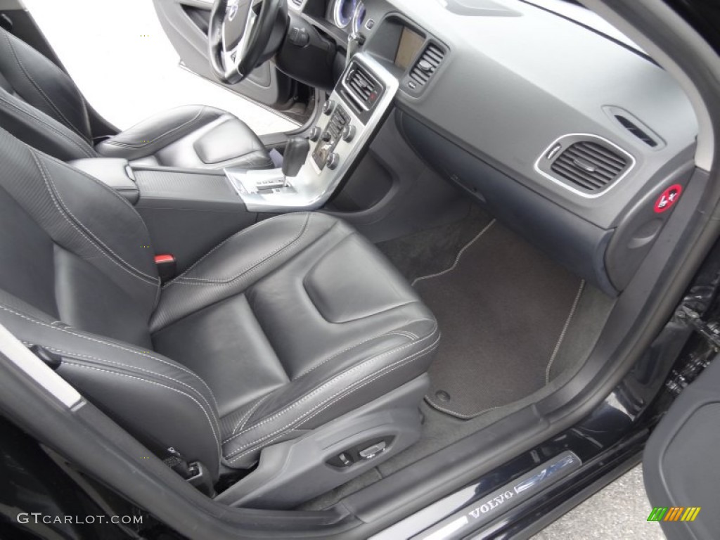 R-Design Off Black Interior 2012 Volvo S60 T6 AWD Photo #91634601